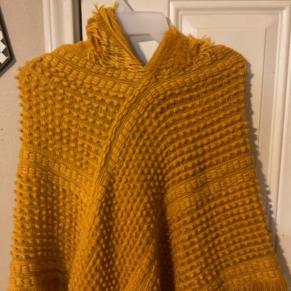 NWT Poncho with attached hoodie
